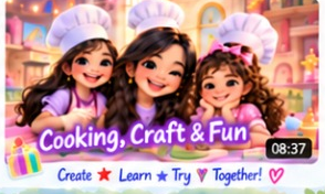 Cooking, Craft & Fun — Create. Learn. Try. Together!